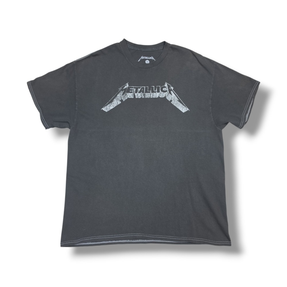 Metallica 2024 Graphic Print Cotton Dark Gray T-Shirt L